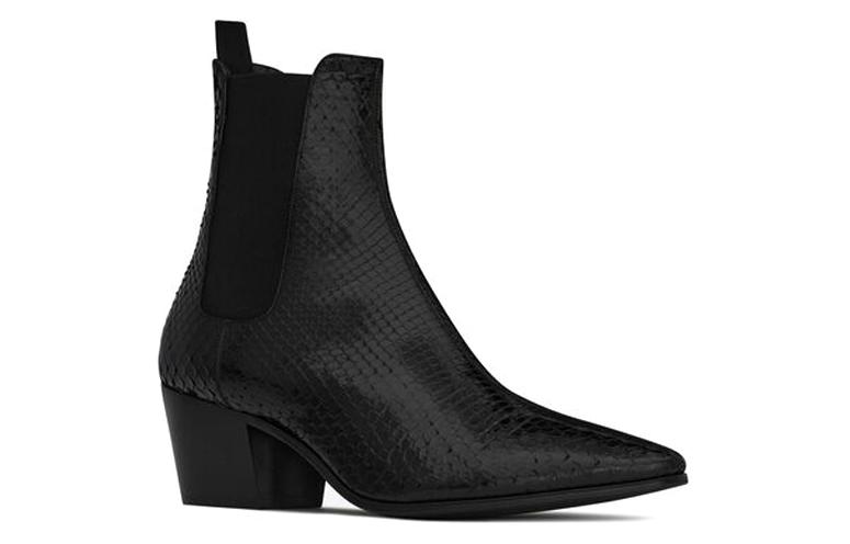 Lookbook (W) Saint Laurent Chelsea Enkellaars ''Zwarte Elastische Zijpanelen'' 669165L4J001000