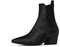 Shop (W) Saint Laurent Chelsea Boot 'Panel Elastis Hitam' 669165L4J001000