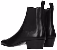 Lookbook (W) Saint Laurent Sepatu Bot Chelsea 'Fashion Kulit Hitam' 632498AKP001000