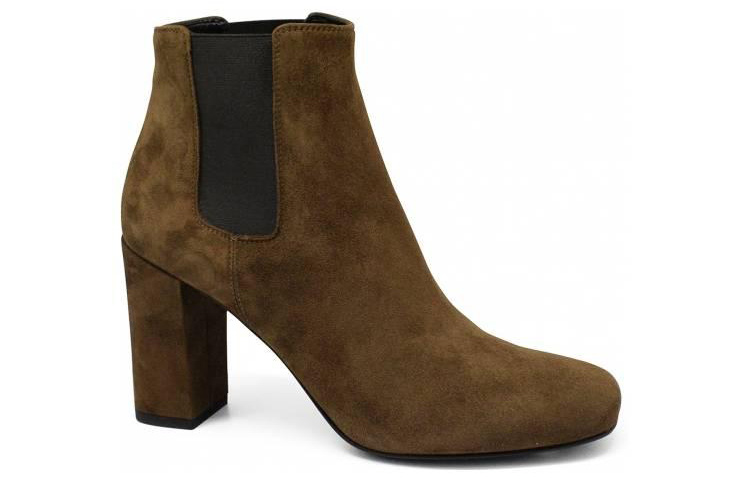 Lookbook (W) 생 로랑 올리브 그린 첼시 부츠 393796AKP001000