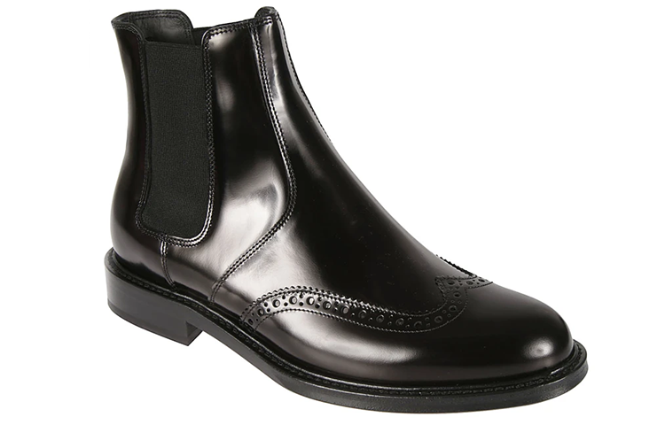 Order (W) Botines Chelsea Saint Laurent 'Cuero Liso Negro' 6324161Y0001000