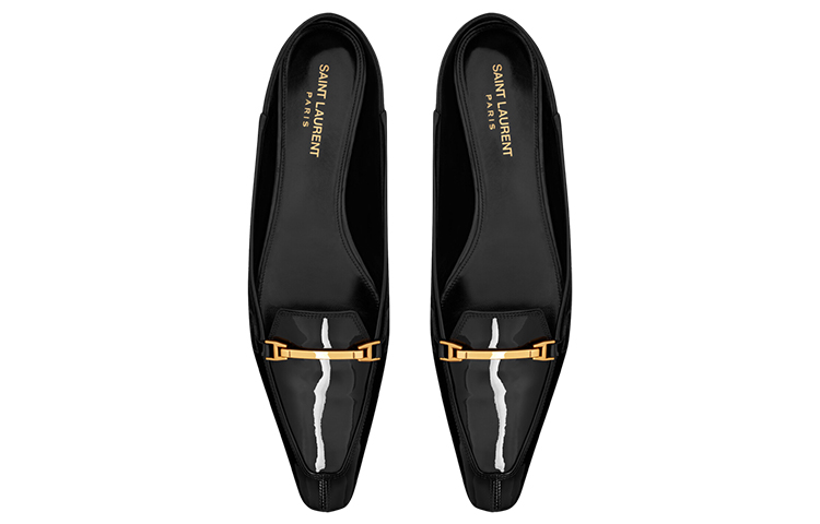 Shop (W) サンローラン クリス フラット パテント ホースビット 7332261TVDD1000