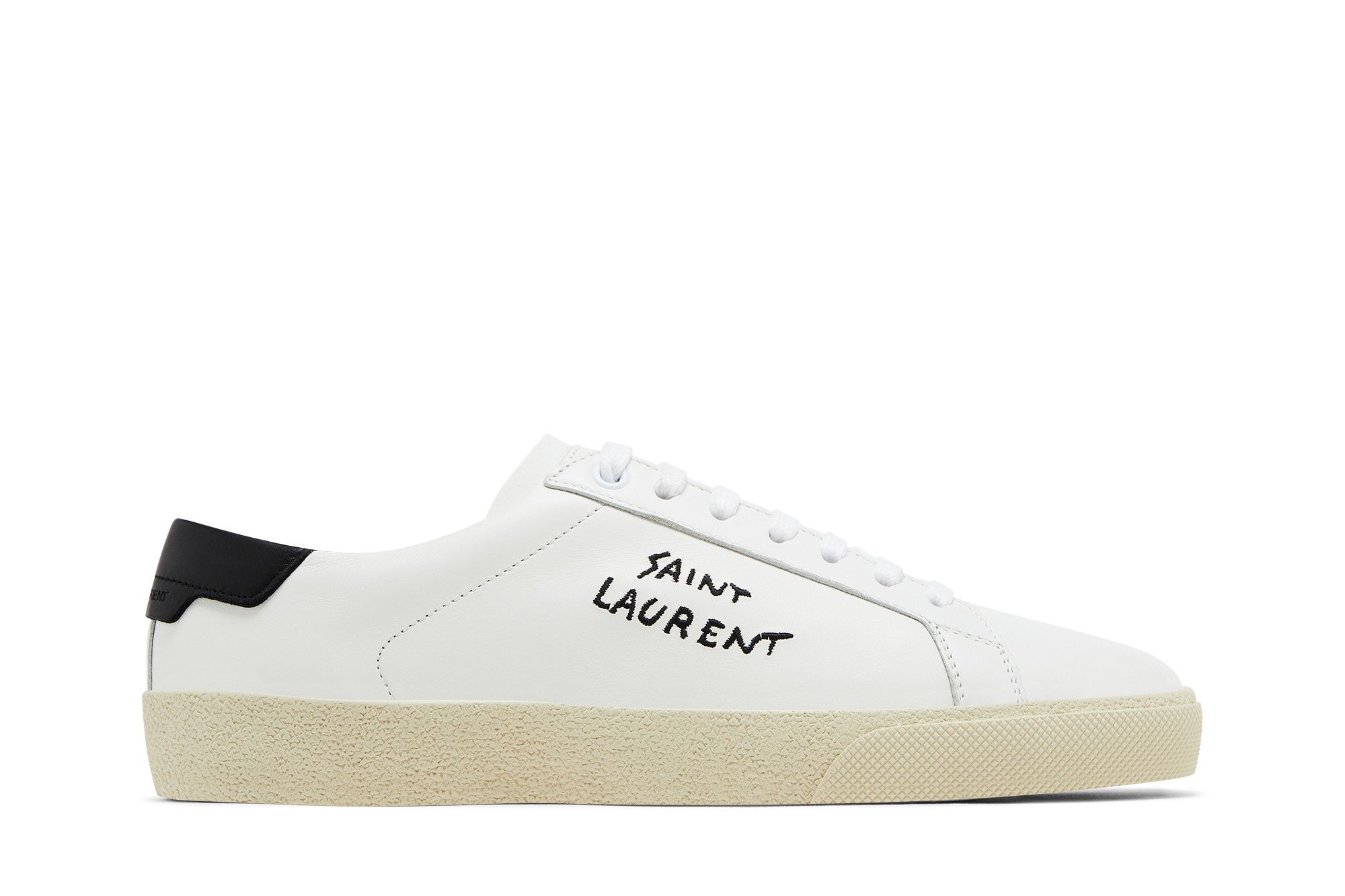 (Women) Saint Laurent Court Classic SL/06 Low 2023 'Optic White Black' 610649AABEE9061