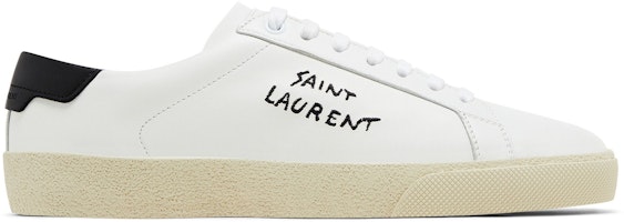 (Women) Saint Laurent Court Classic SL/06 Low 2023 'Optic White Black' 610649AABEE9061 (Women) Saint Laurent Court Classic SL/06 Low 2023 'Optic White Black' 610649AABEE9061