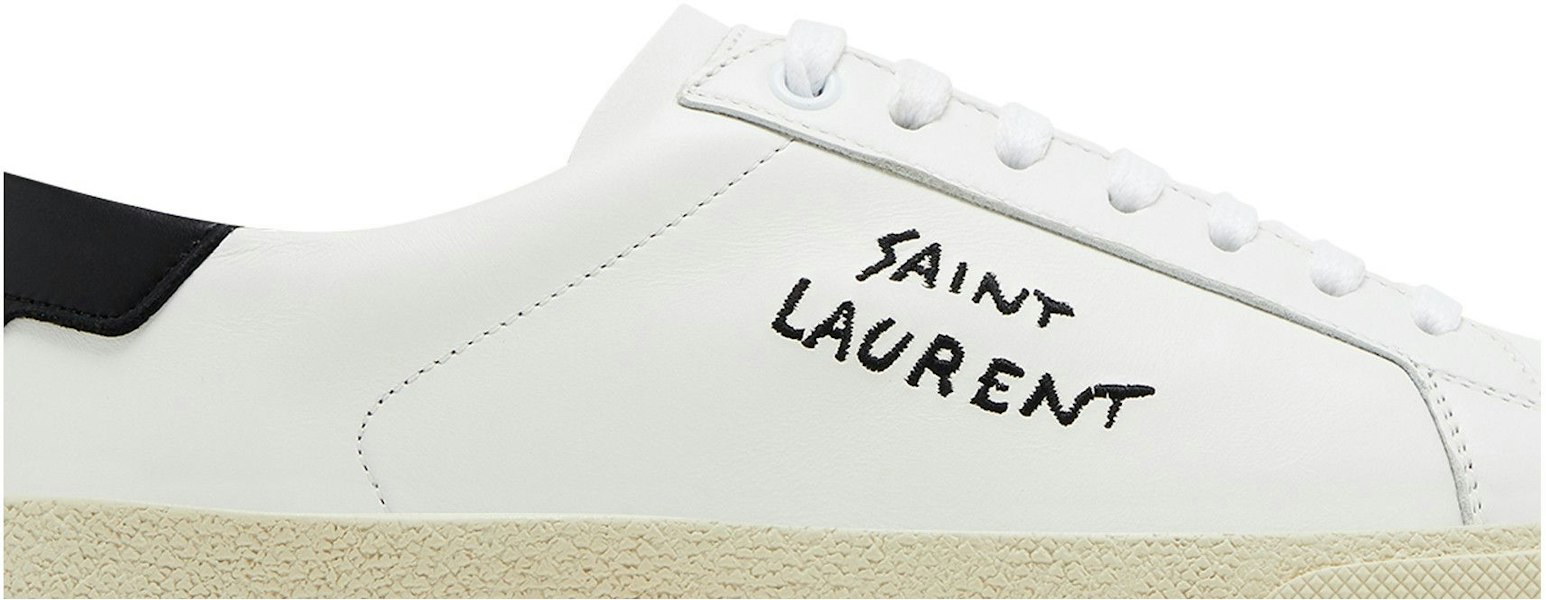 (W) Saint Laurent Court Classic SL/06 Low 2023 'Putih Hitam' 610649AABEE9061 Lookbook (W) Saint Laurent Court Classic SL/06 Low 2023 'Putih Hitam' 610649AABEE9061