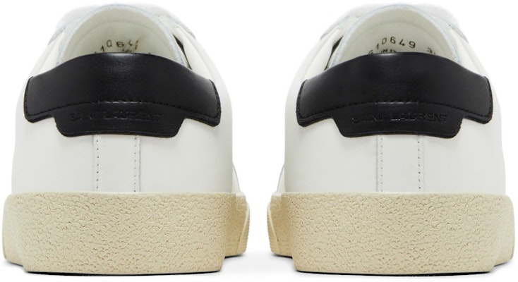 (W) Saint Laurent Court Classic SL/06 Low 2023 'Putih Hitam' 610649AABEE9061 Details for (W) Saint Laurent Court Classic SL/06 Low 2023 'Putih Hitam' 610649AABEE9061