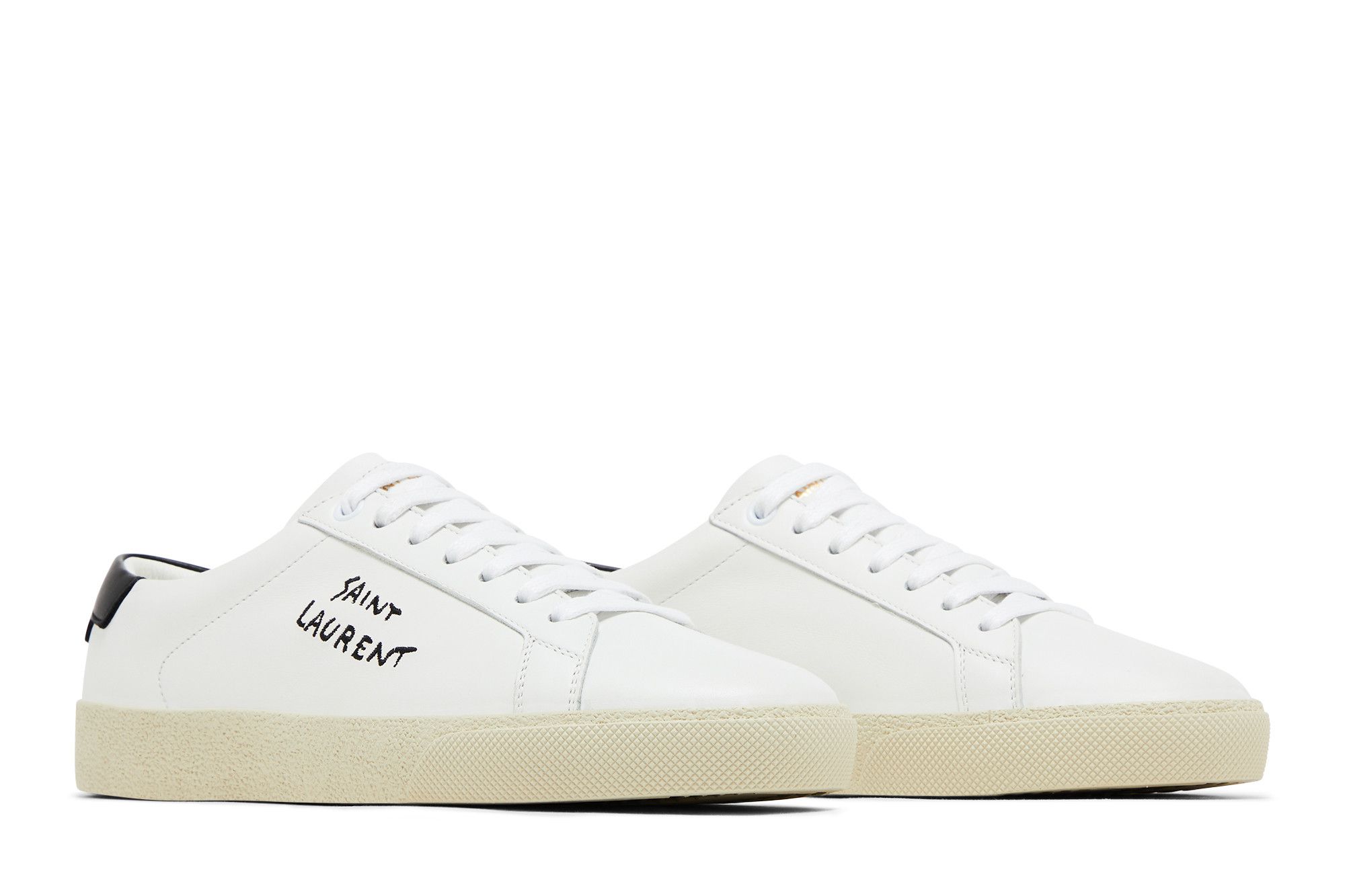 Cheap (W) Saint Laurent Court Classic SL/06 Low 2023 ''Wit Zwart'' 610649AABEE9061