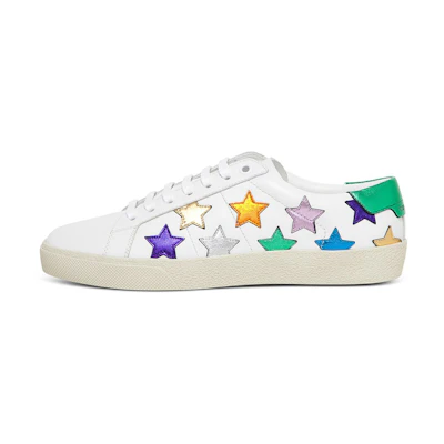 (W) Saint Laurent Court Classic SL/06 Low 'Stars - Optic White Multi'