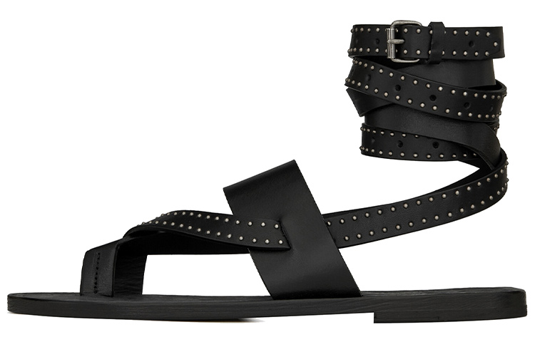 (Women) Saint Laurent Culver 'Smooth Leather Low-top Sneaker Sandal Black' 606053DWEYY1000