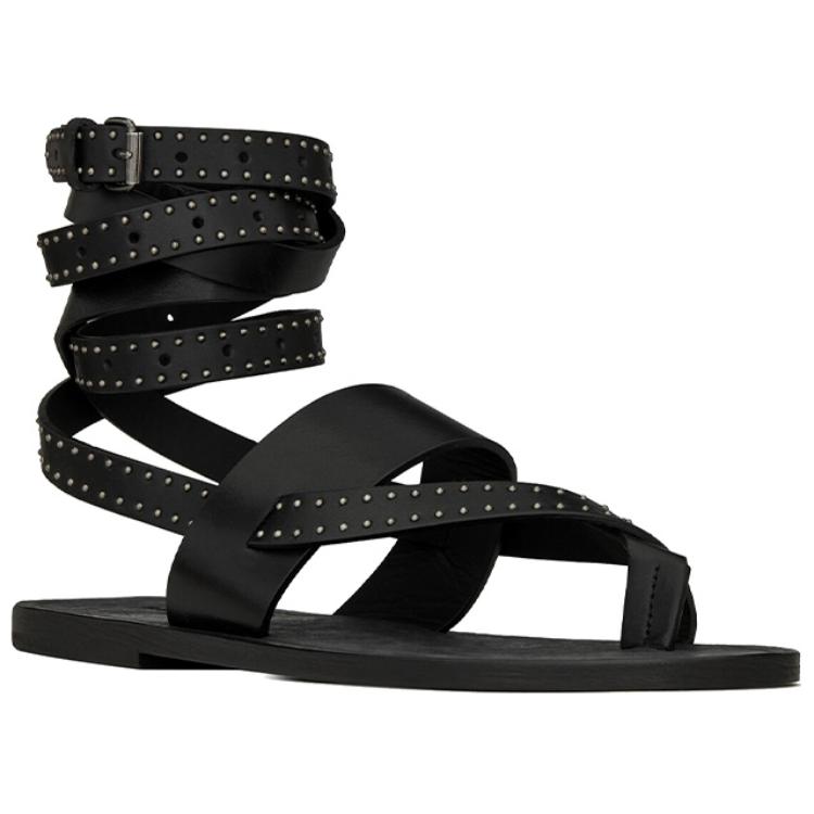 Shop (Women) Saint Laurent Culver 'Smooth Leather Low-top Sneaker Sandal Black' 606053DWEYY1000