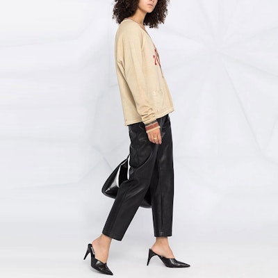 (Women) Saint Laurent Distressed Knit Sweater Women’s Light Brown 631055YBWM29784 Purchase (Women) Saint Laurent Distressed Knit Sweater Women’s Light Brown 631055YBWM29784