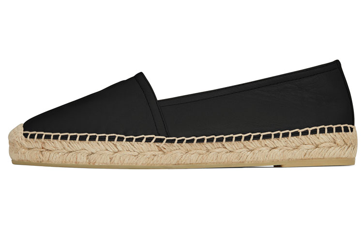 (Women) Saint Laurent Espadrille Logo 'Black' 458573-B3400-1000