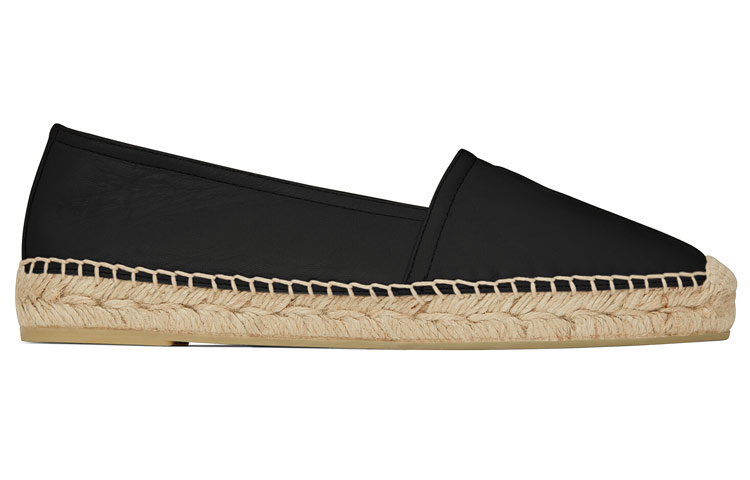Order (W) Saint Laurent Espadrille Logo 'Hitam' 458573-B3400-1000