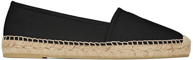 (W) 聖羅蘭 黑色標誌麻編鞋 458573-B3400-1000 Order (W) 聖羅蘭 黑色標誌麻編鞋 458573-B3400-1000