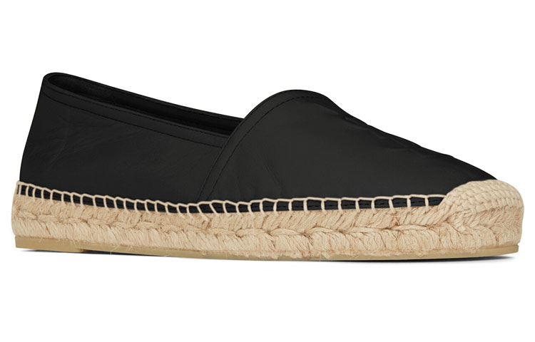 Lookbook (W) Saint Laurent Espadrille Logo 'Hitam' 458573-B3400-1000
