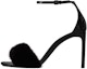 Buy (W) Saint Laurent Sandal Fesyen 'Hitam Patent dan Bulu Mink' 631009E0E101000
