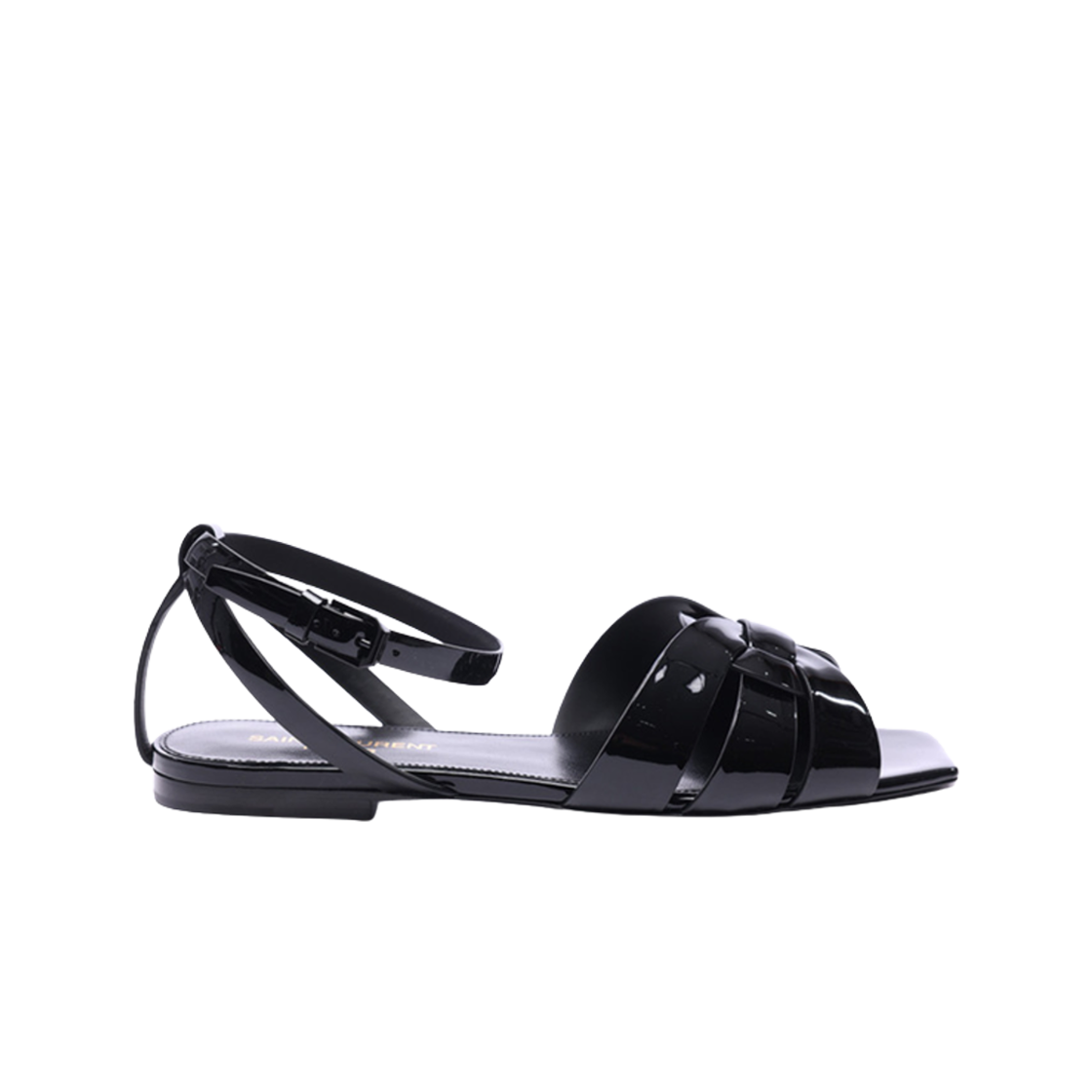 (Women) Saint Laurent Flat Sandal 'Patent Black' 620090B8I001000