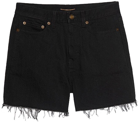 (W) Saint Laurent Seluar Pendek Denim Hitam Vintage Wanita 611755YF8991220 Buy (W) Saint Laurent Seluar Pendek Denim Hitam Vintage Wanita 611755YF8991220