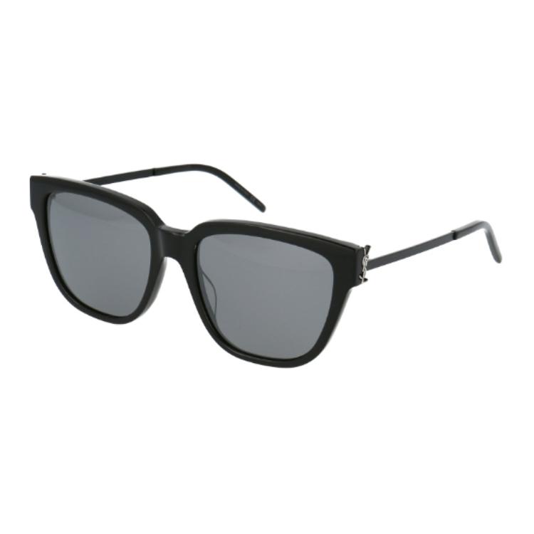 (Women) SAINT LAURENT Full Frame Square Sunglasses for Women - Black SLM48S-30007876