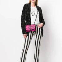 Purchase (W) SAINT LAURENT FW19黑色金屬V領針織毛衣 581983YAFP21081