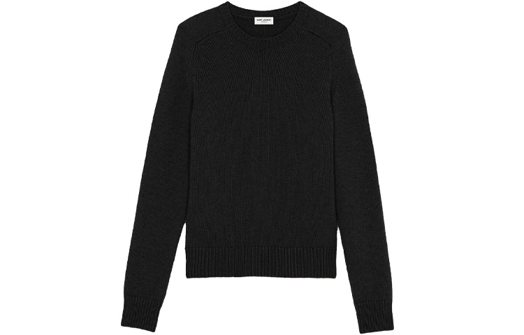 Order (Women) SAINT LAURENT FW21  Black Cashmere Pullover Sweater 603075YALJ21000