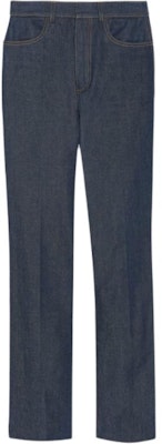 (Women) SAINT LAURENT FW21 Cotton Straight Long Jeans Dark Blue 688345Y5E534380 Buy (Women) SAINT LAURENT FW21 Cotton Straight Long Jeans Dark Blue 688345Y5E534380