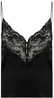 (Women) SAINT LAURENT FW21 Black Lace Solid Camisole 648880Y7B201000 Buy (Women) SAINT LAURENT FW21 Black Lace Solid Camisole 648880Y7B201000