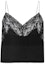 Order (Women) SAINT LAURENT FW21 Black Lace Solid Camisole 648880Y7B201000