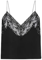 Lookbook (Women) SAINT LAURENT FW21 Black Lace Solid Camisole 648880Y7B201000