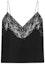 Lookbook (Women) SAINT LAURENT FW21 Black Lace Solid Camisole 648880Y7B201000