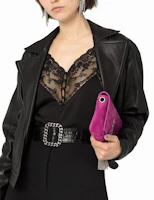 Shop (Women) SAINT LAURENT FW21 Black Lace Solid Camisole 648880Y7B201000