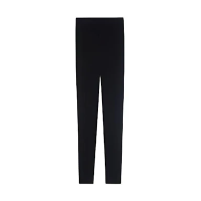 (Women) SAINT LAURENT FW21 Black Velvet Solid Tights 662846Y3D021000