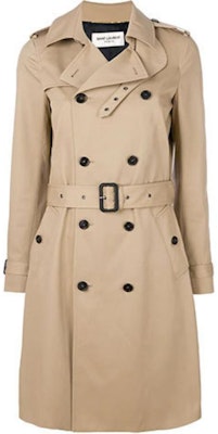 (Women) Saint Laurent FW21 Brown Classic Belted Trench Coat. 507530Y039W9772 Buy (Women) Saint Laurent FW21 Brown Classic Belted Trench Coat. 507530Y039W9772