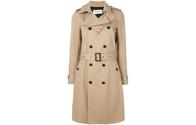 Order (Women) Saint Laurent FW21 Brown Classic Belted Trench Coat. 507530Y039W9772