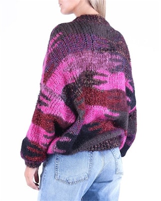 (Women) SAINT LAURENT FW21 Colorblock Crewneck Sweater Multicolor 529719YA2SQ5587 Details for (Women) SAINT LAURENT FW21 Colorblock Crewneck Sweater Multicolor 529719YA2SQ5587