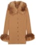Order (Women) SAINT LAURENT FW21 Fox Fur Knit Wool Cardigan Long Sleeve Dress Beige Women 663425Y75DJ2600