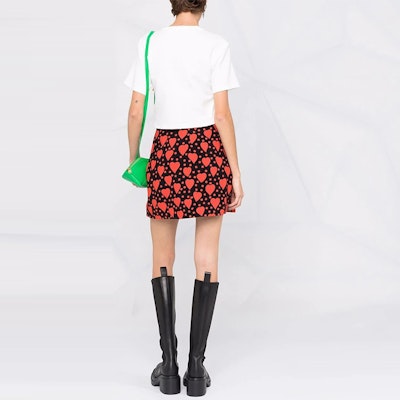 (W) Saint Laurent FW21 Skirt Mini Wanita Cetakan Hati Kasual. 647997Y3C911008 Purchase (W) Saint Laurent FW21 Skirt Mini Wanita Cetakan Hati Kasual. 647997Y3C911008