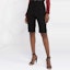 Purchase (W) SAINT LAURENT FW21 Seluar Pendek Kasual Hitam Tinggi Lutut untuk Wanita. 661317Y512W