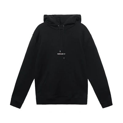 (Women) SAINT LAURENT FW21 Logo Print Hoodie Black 677256YB2EZ1035