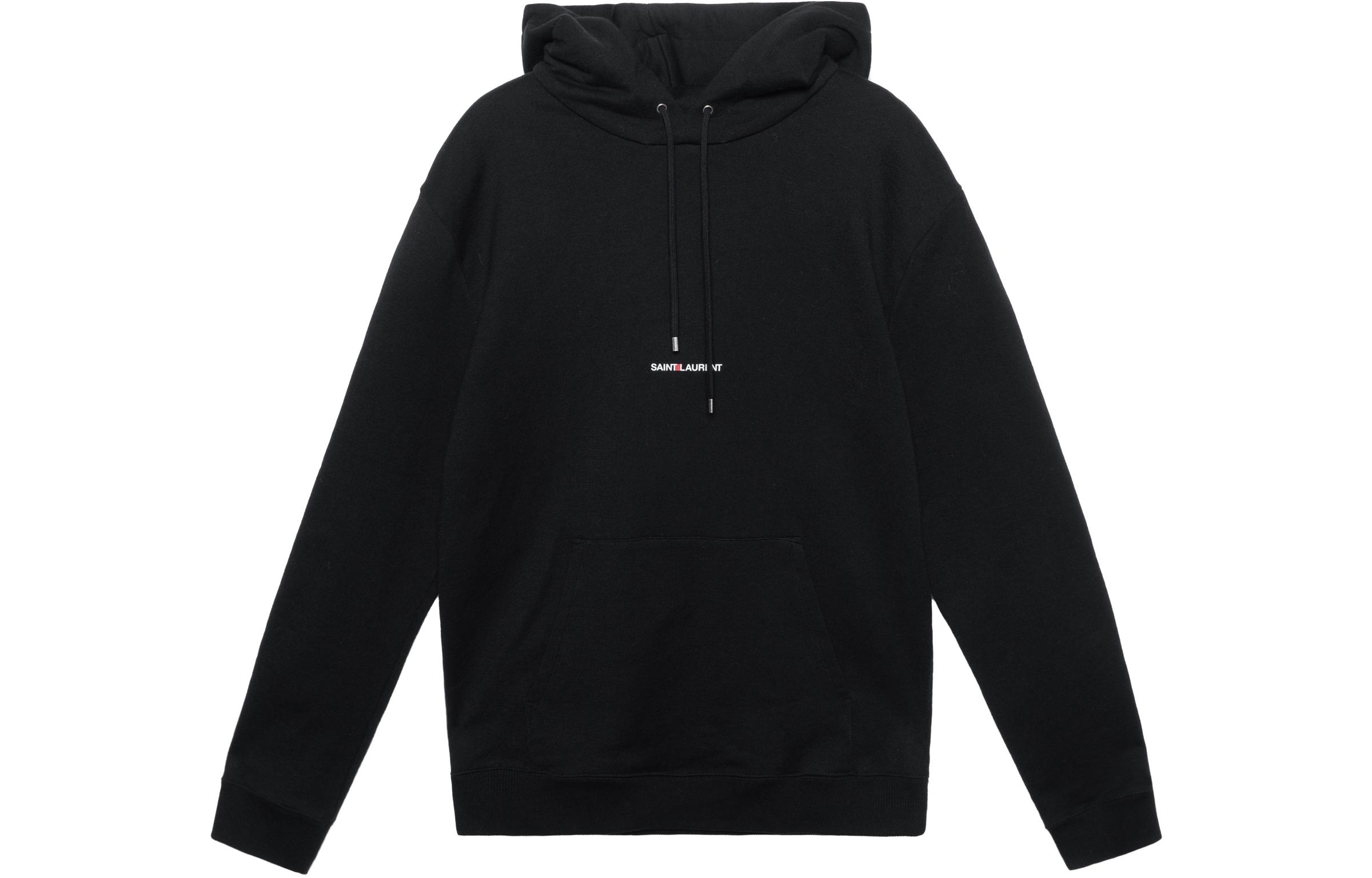 Order (Women) SAINT LAURENT FW21 Logo Print Hoodie Black 677256YB2EZ1035