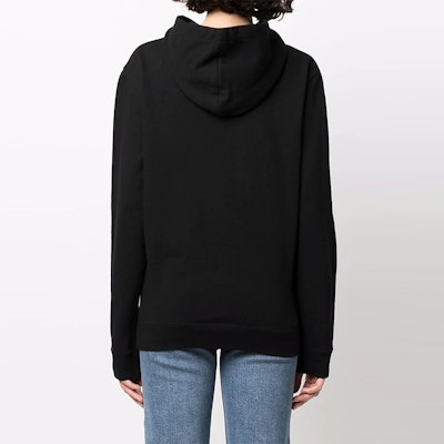 (Women) SAINT LAURENT FW21 Logo Print Hoodie Black 677256YB2EZ1035 Purchase (Women) SAINT LAURENT FW21 Logo Print Hoodie Black 677256YB2EZ1035