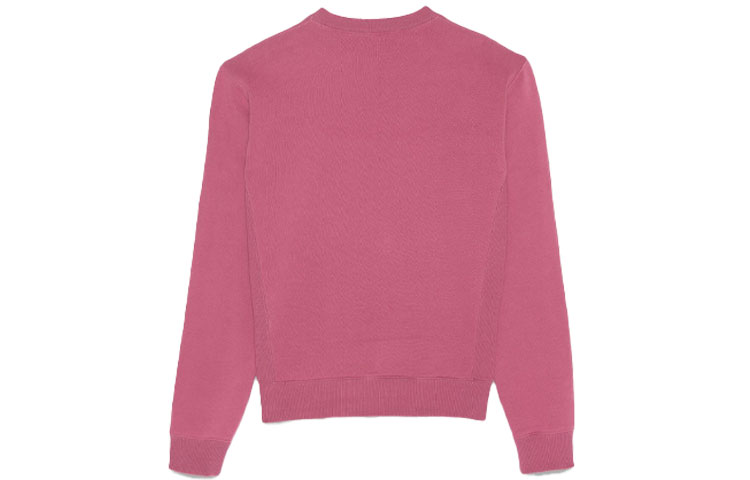 Lookbook (W) SAINT LAURENT FW21 Logo Ungu Crewneck Sweatshirt dengan Pinggiran Rib. 673413Y36LX5087