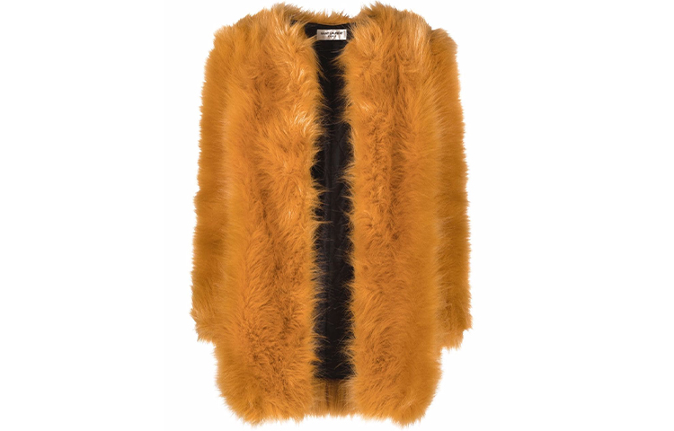 (Women) SAINT LAURENT FW21 Quilted Faux Fur Jacket Women Orange. 673148Y7D456550 圖 2