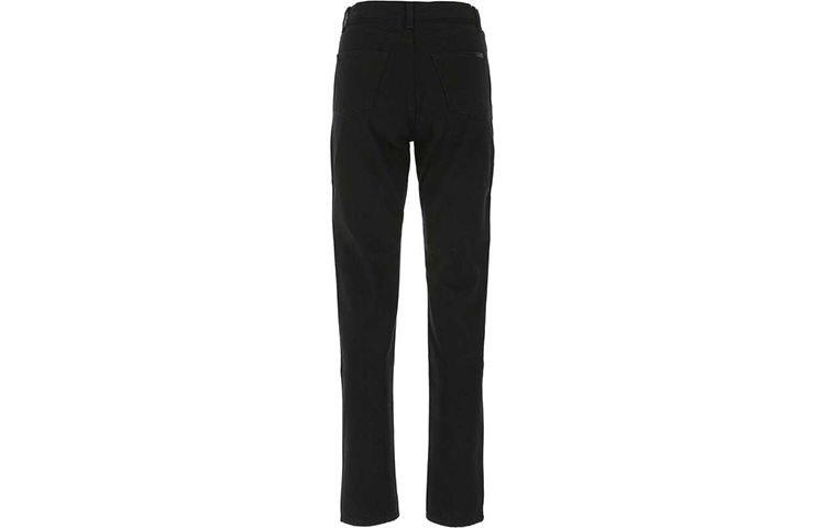 Lookbook (Women) SAINT LAURENT FW21 Slim Fit Solid Black Jeans . 644024YF8991220