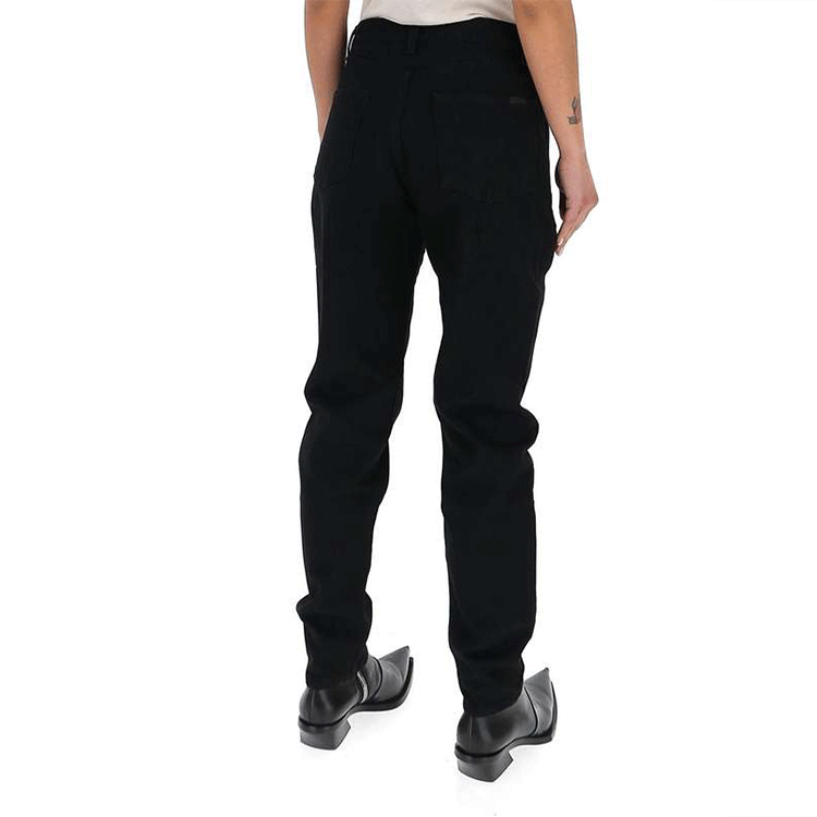 Purchase (Women) SAINT LAURENT FW21 Slim Fit Solid Black Jeans . 644024YF8991220