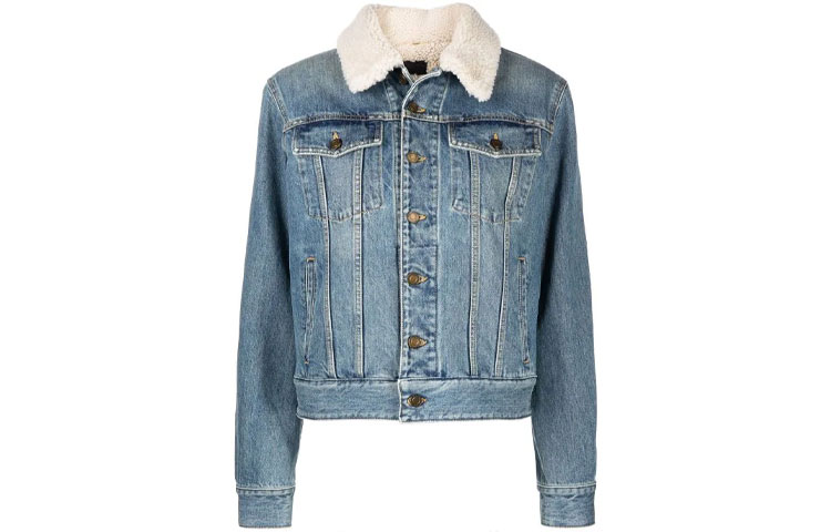 Order (W) Chaqueta Vaquera Azul SAINT LAURENT FW21 Color Sólido 643611YY8834621