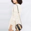 Details for (Women) SAINT LAURENT FW21 White Knit Detail A-Line Long Sleeve Dress Fashion 646374YAVS29502