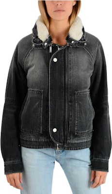 (Women) SAINT LAURENT FW22 Black Distressed Denim Jacket with Removable Collar. 484176-YX960-1305 Lookbook (Women) SAINT LAURENT FW22 Black Distressed Denim Jacket with Removable Collar. 484176-YX960-1305