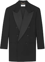 (Women) SAINT LAURENT FW22 Black Double-Breasted Suit Jacket 704629Y806V1000 (Women) SAINT LAURENT FW22 Black Double-Breasted Suit Jacket 704629Y806V1000