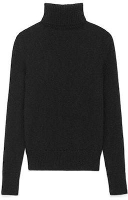 (Women) SAINT LAURENT FW22 Black High-Neck Casual Long-Sleeve Sweater. 716982Y75TT1000 Lookbook (Women) SAINT LAURENT FW22 Black High-Neck Casual Long-Sleeve Sweater. 716982Y75TT1000